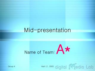 Mid-presentation