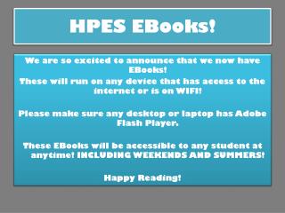 HPES EBooks!