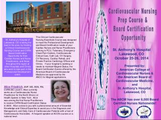 St. Anthony’s Hospital Lakewood, CO October 25-26, 2014