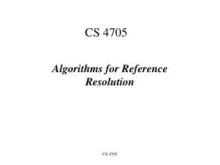 CS 4705