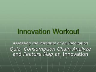 Innovation Workout
