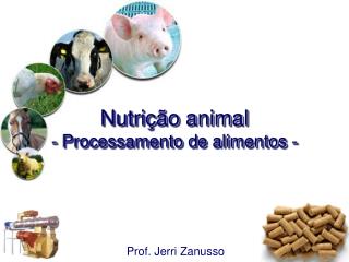Nutrição animal - Processamento de alimentos -