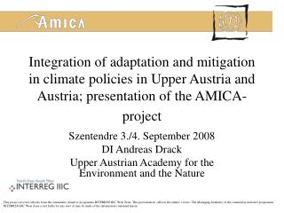Szentendre 3./4. September 2008 DI Andreas Drack