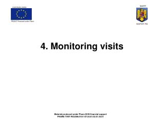 4. Monitoring visits