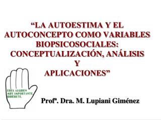 Profª. Dra. M. Lupiani Giménez
