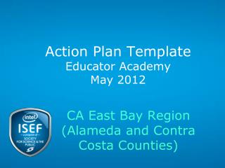 Action Plan Template Educator Academy May 2012