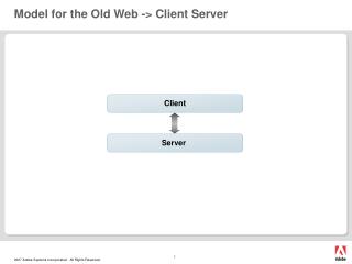 Model for the Old Web -&gt; Client Server