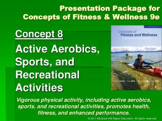 Presentation Package for Concepts of Fitness &amp; Wellness 9e