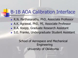 B-1B AOA Calibration Interface