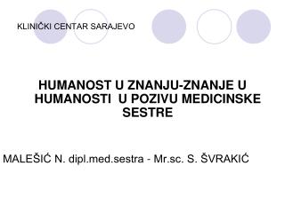 KLINIČKI CENTAR SARAJEVO