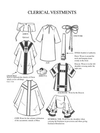 CLERICAL VESTMENTS
