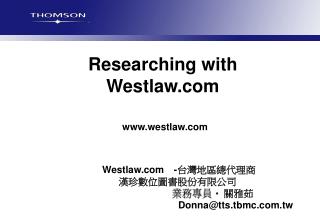 Researching with Westlaw