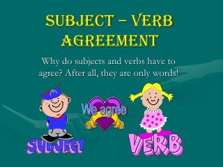 Subject – Verb Agreement