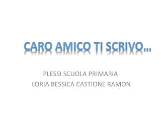 PLESSI SCUOLA PRIMARIA LORIA BESSICA CASTIONE RAMON