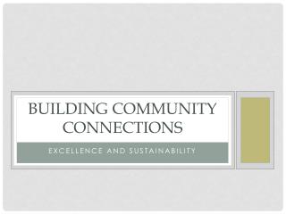 Building Community Connections