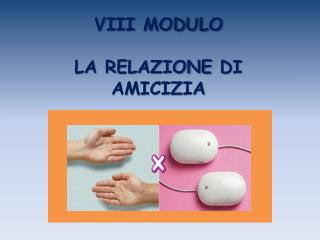 VIII MODULO LA RELAZIONE DI AMICIZIA