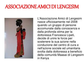 ASSOCIAZIONE AMICI DI LENGESIM