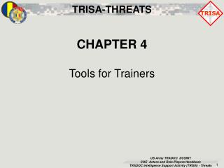 CHAPTER 4 Tools for Trainers