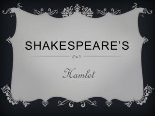 Shakespeare’s