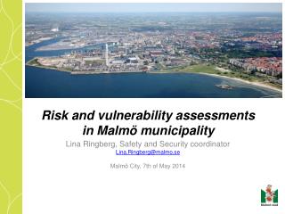 Risk and vulnerability assessments in Malmö municipality