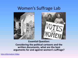 Women’s Suffrage Lab