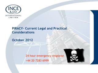PIRACY– Current Legal and Practical Considerations October 2012