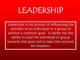 LEADERSHIP