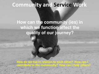 Community and Service Work