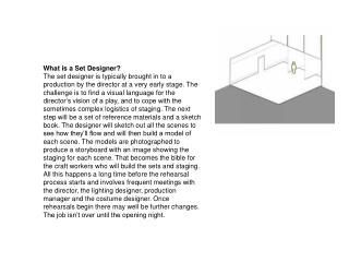 What is a Set Designer?