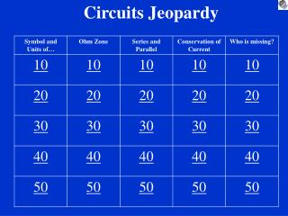 Circuits Jeopardy