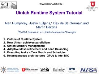 Uintah Runtime System Tutorial