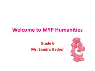 Welcome to MYP Humanities
