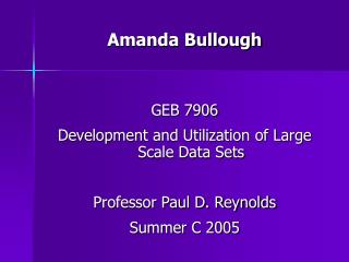 Amanda Bullough