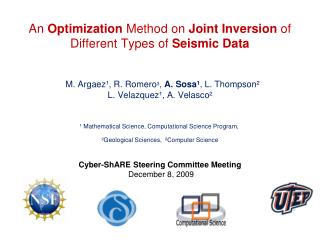 An Optimization Method on Joint Inversion of Different Types of Seismic Data