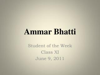 Ammar Bhatti