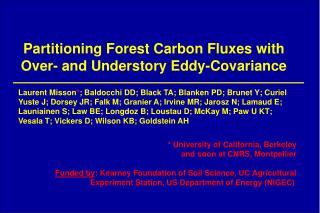 Partitioning Forest Carbon Fluxes with Over- and Understory Eddy-Covariance