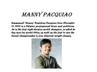 manny pacquiao