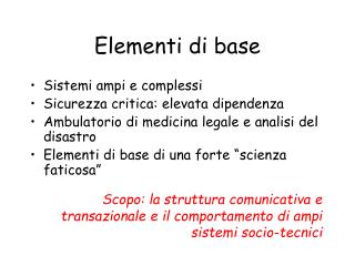 Elementi di base