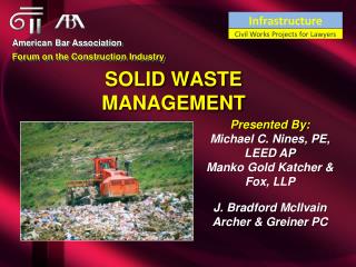 SOLID WASTE MANAGEMENT