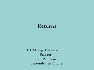 Returns