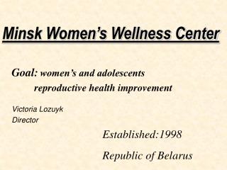 Minsk Women’s Wellness Center