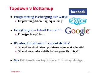 Topdown v Bottomup