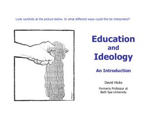 Look carefully at the picture below. In what different ways could this be interpreted?
