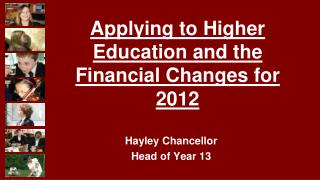 Hayley Chancellor Head of Year 13