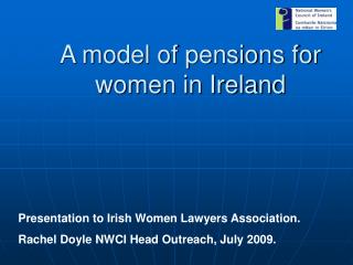 A model of pensions for women in Ireland