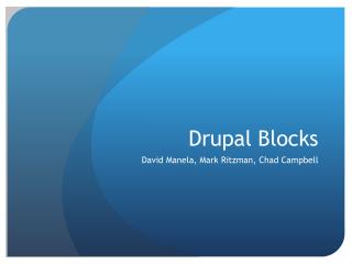 Drupal Blocks