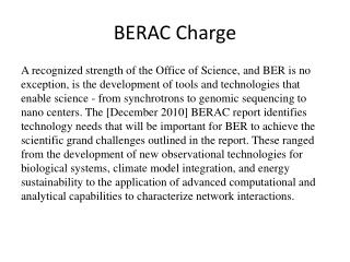 BERAC Charge