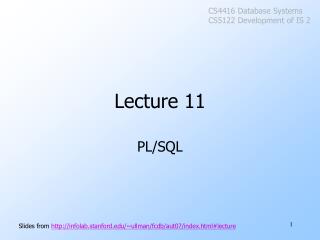 Lecture 11