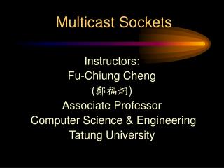 Multicast Sockets