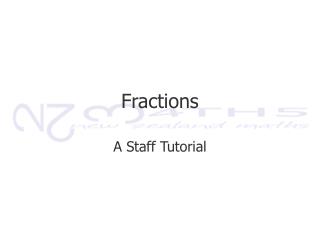 Fractions